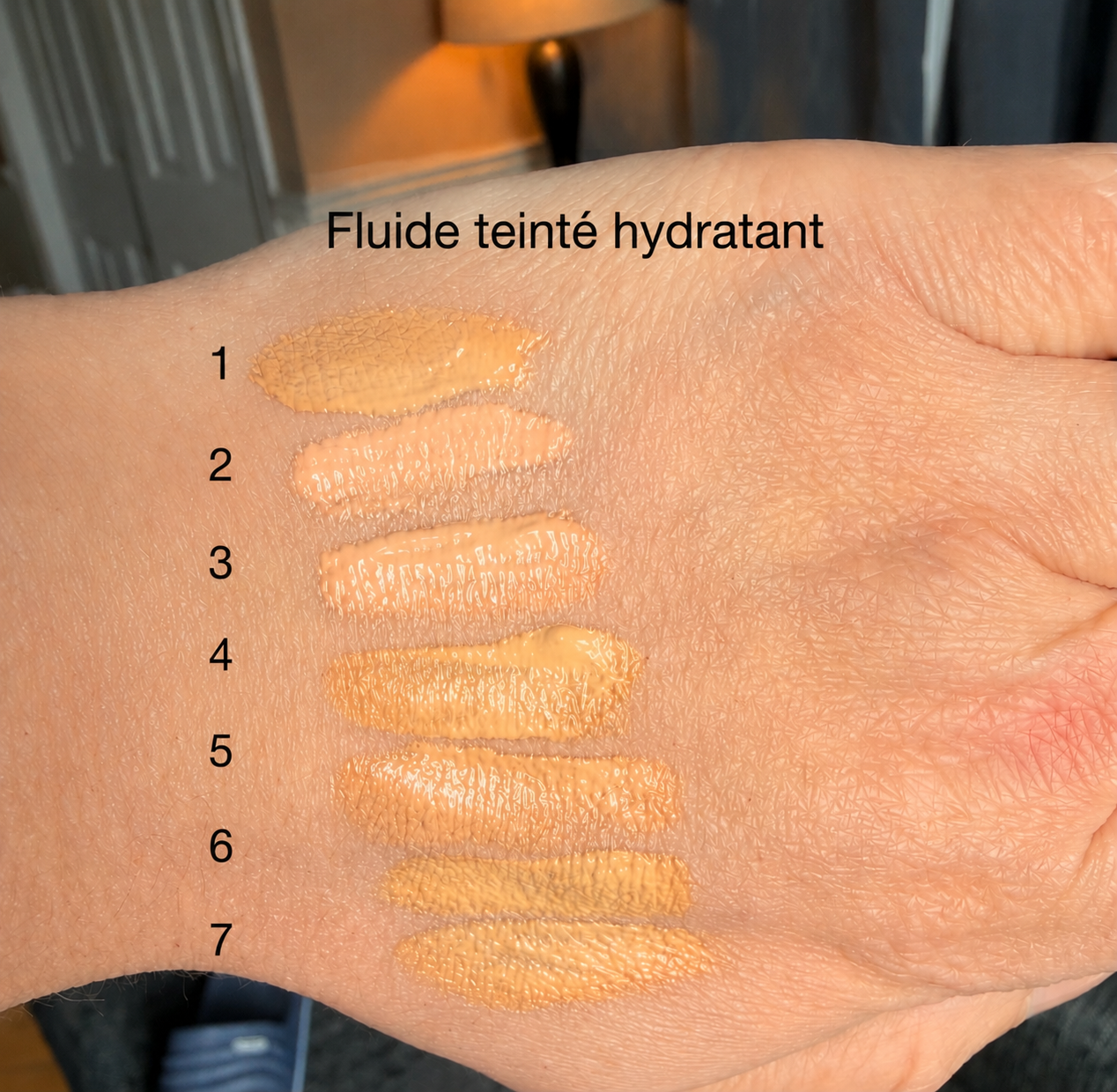 Fluide hydratant teinté